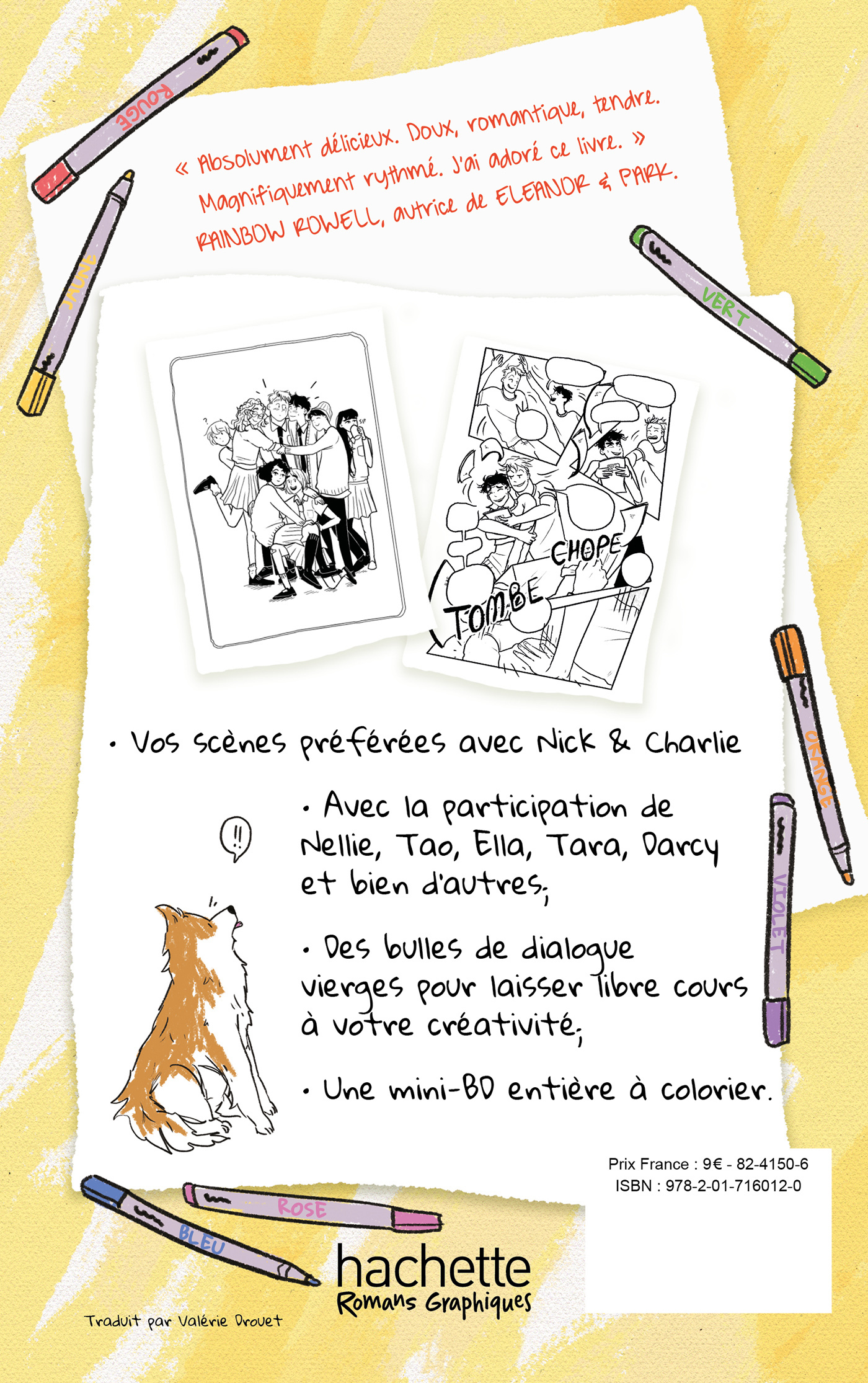 Heartstopper - le carnet de coloriage - Alice Oseman, Valérie Drouet - HACHETTE ROMANS