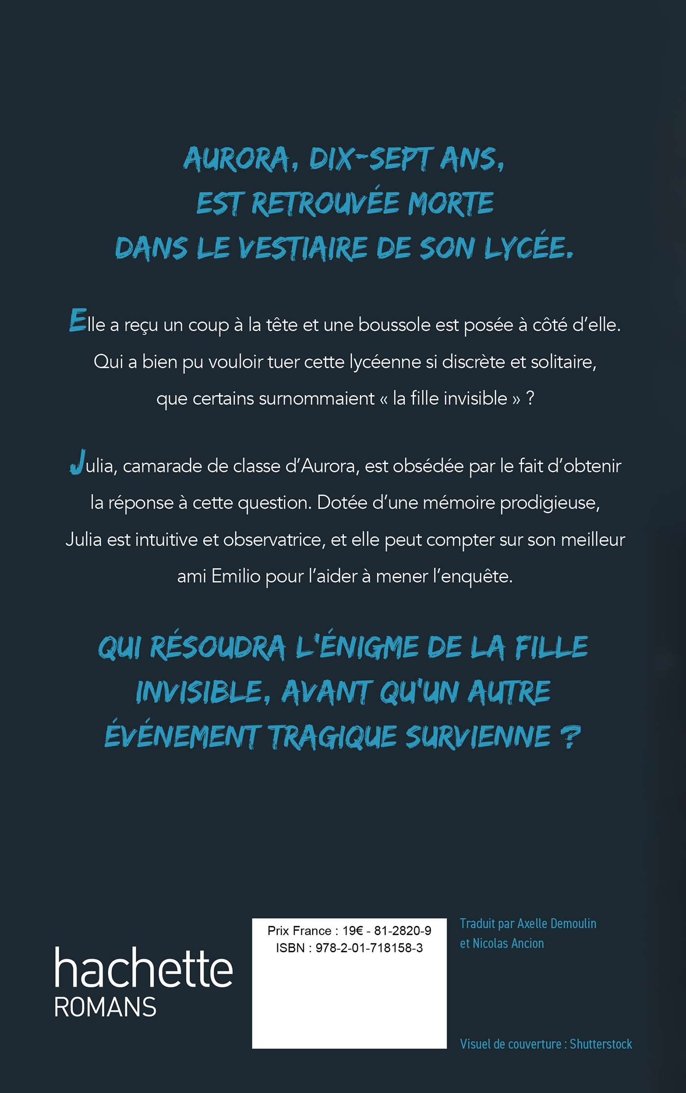 La fille invisible - Blue Jeans, Axelle Demoulin - HACHETTE ROMANS