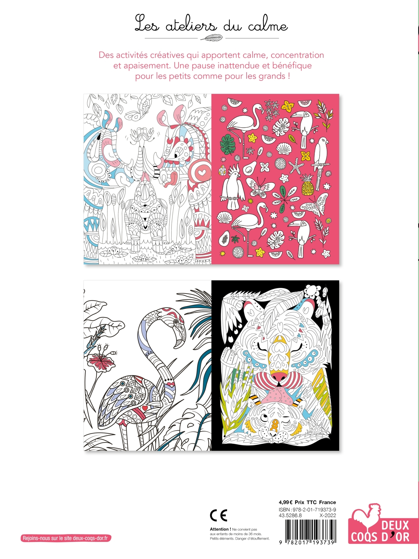 Colos relaxants - les animaux -   - DEUX COQS D OR