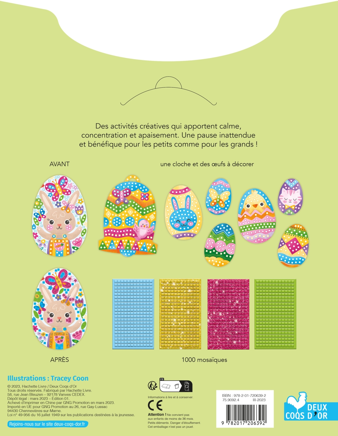 Mosaïques joyeuses Pâques - pochette avec accessoires - Tracey Coon, Tracey Coon - DEUX COQS D OR