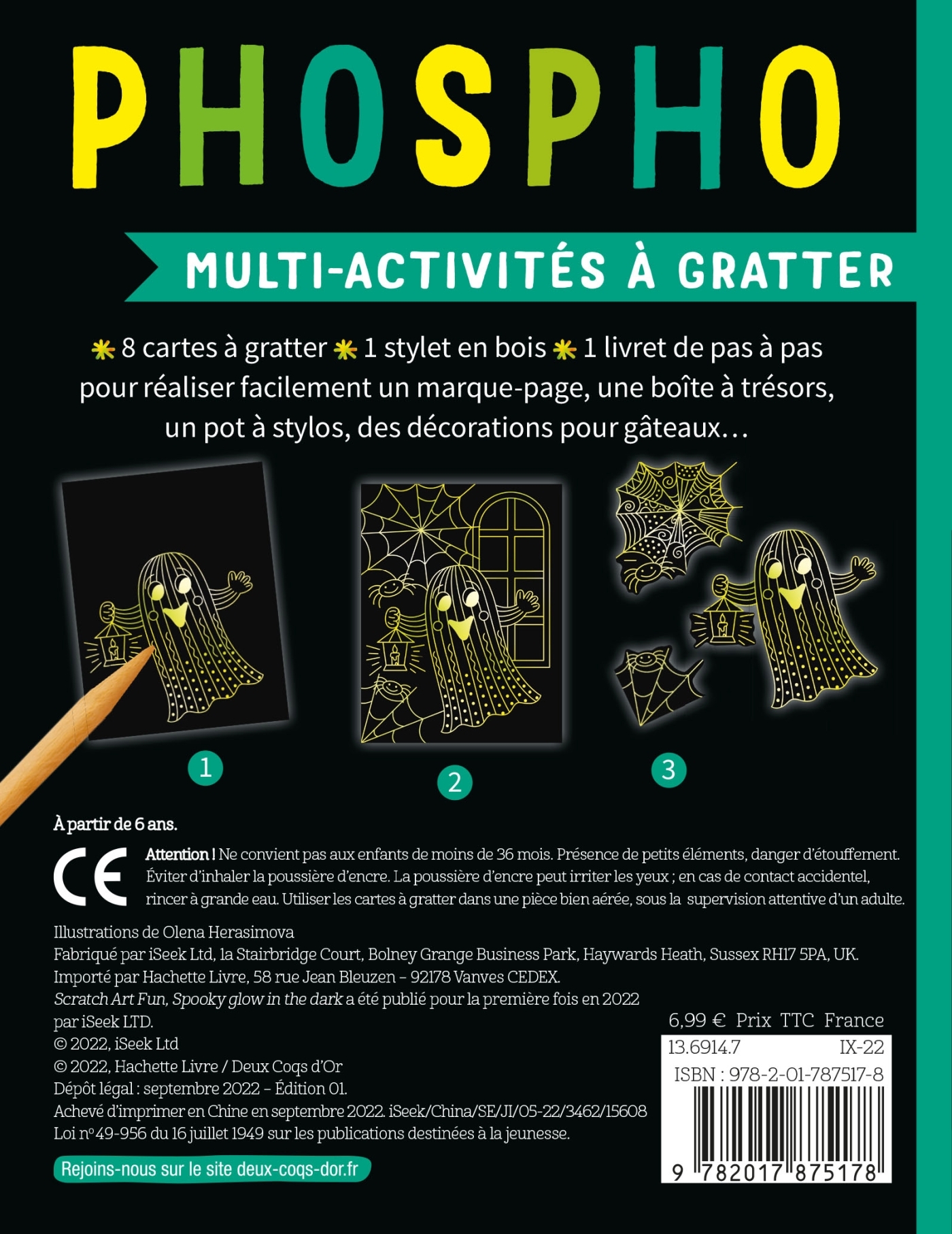 Multi-activités à gratter - Phospho - Olena Herasimova, Olena Herasimova - DEUX COQS D OR