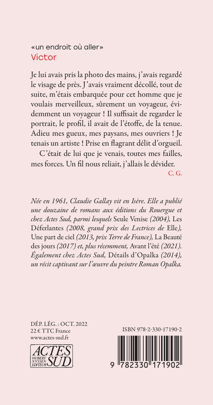 Victor - Claudie Gallay, Claudie Gallay - ACTES SUD
