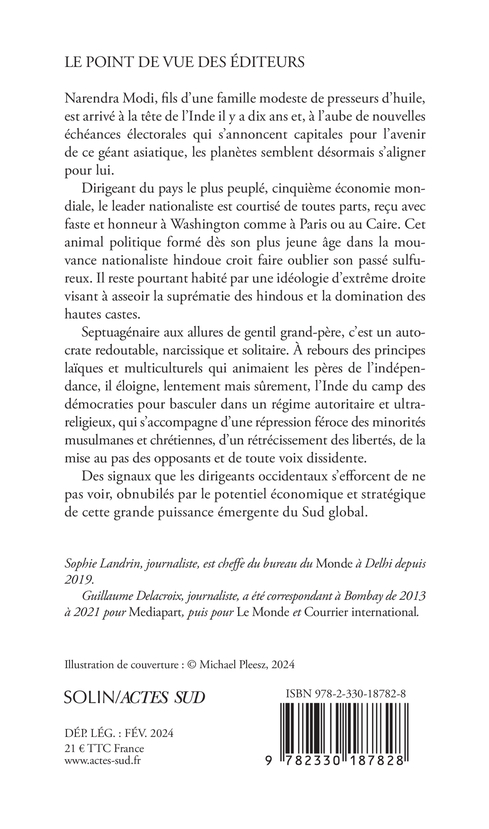 Dans la tête de Narendra Modi - Guillaume Delacroix, Sophie Landrin, Guillaume Delacroix, Sophie Landrin - ACTES SUD