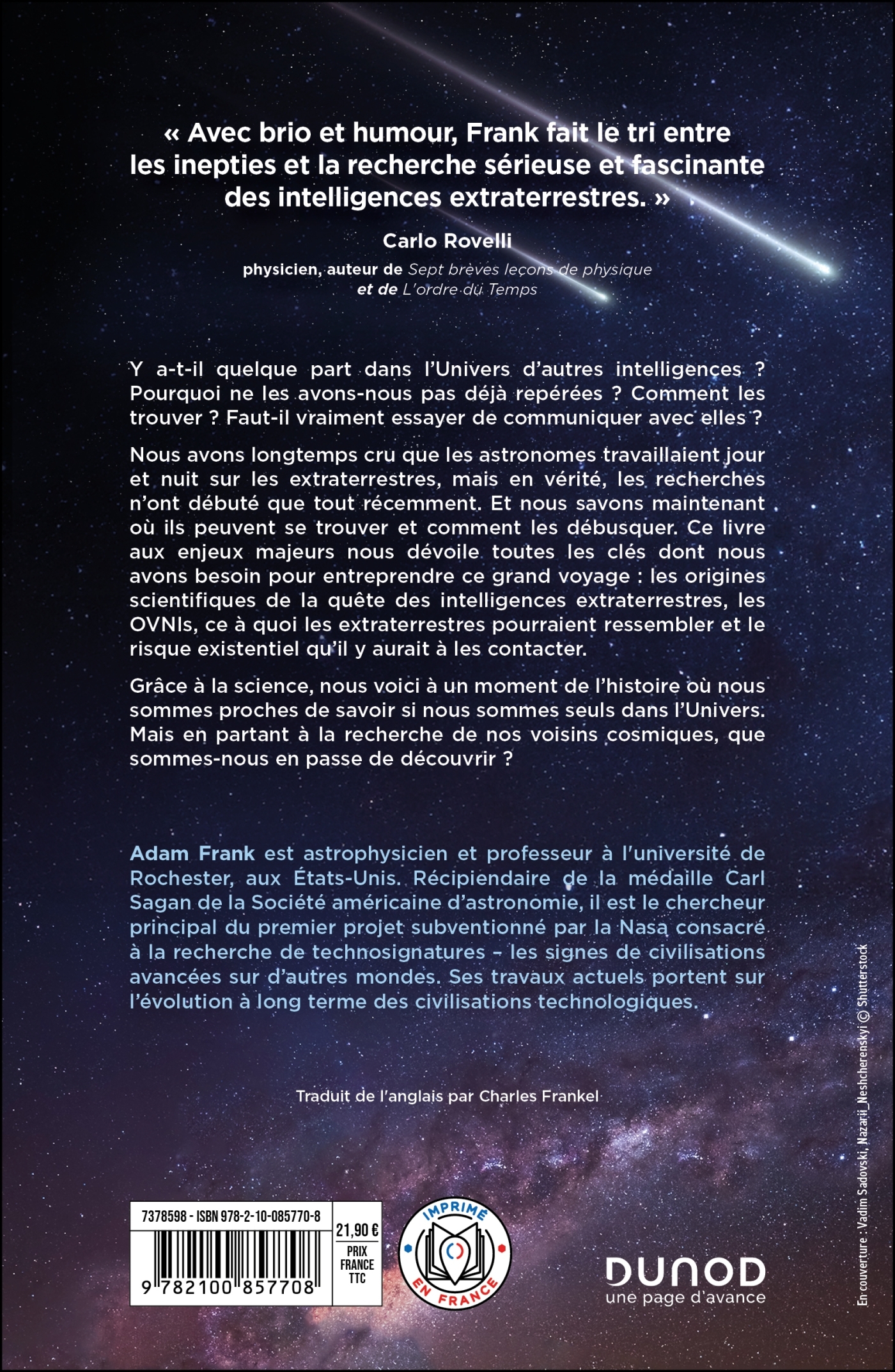 Extraterrestres - Ce que dit la science - Adam Frank - DUNOD