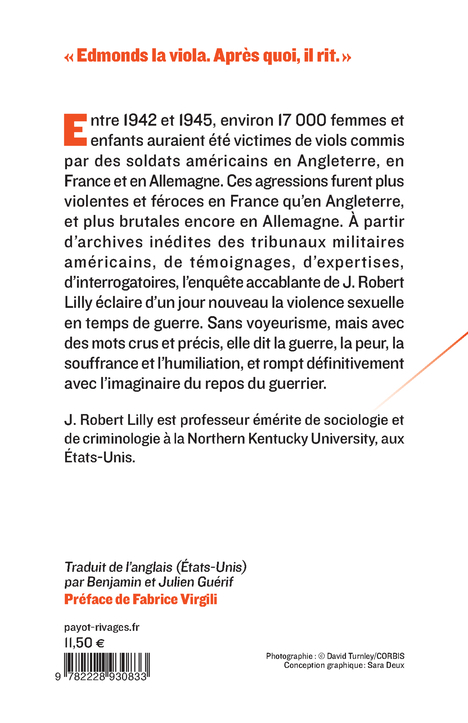 La face cachée des GI's - J. Robert Lilly, Fabrice Virgili, Julien Guerif, Benjamin Guerif - PAYOT
