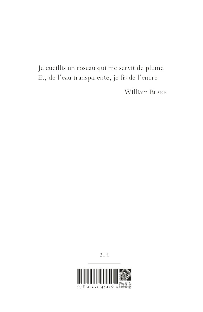 Chants d'Innocence et d'Expérience - William BLAKE, Marie-Louise Soupault, PHILIPPE SOUPAULT, Jean-Yves Masson - BELLES LETTRES