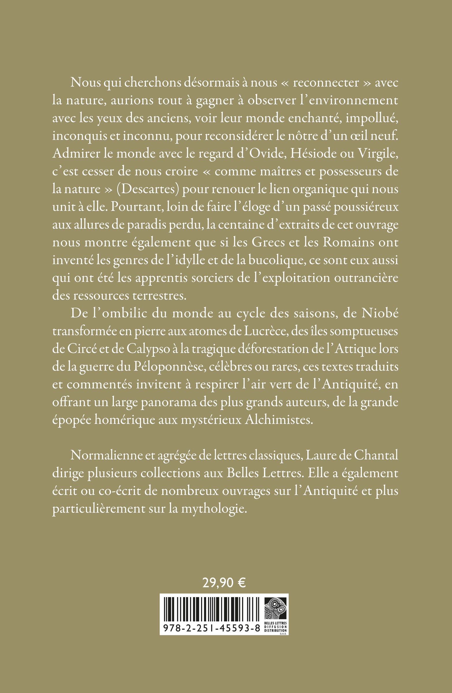 Bibliothèque idéale des pierres, plantes et paysages - Laure De Chantal - BELLES LETTRES