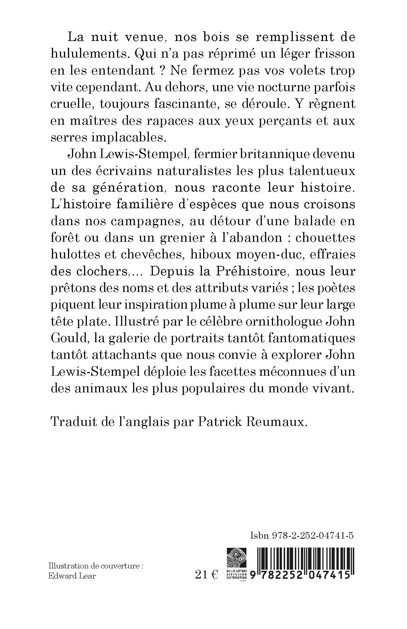 La vie secrète des rapaces nocturnes - John Lewis-Stempel, Patrick Reumaux, John Lewis-Stempel, Patrick Reumaux - KLINCKSIECK