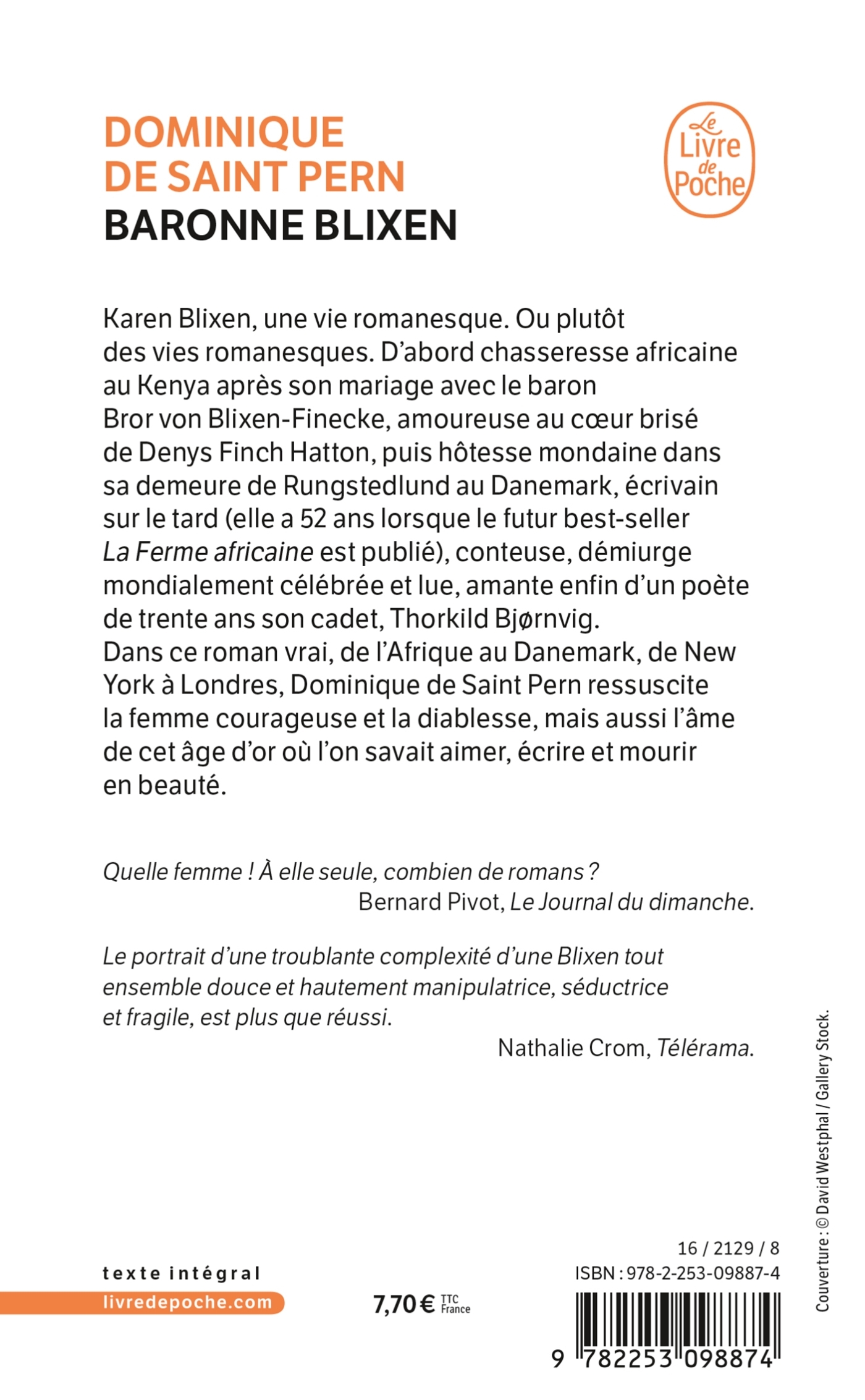 Baronne Blixen - Dominique Saint Pern - LGF