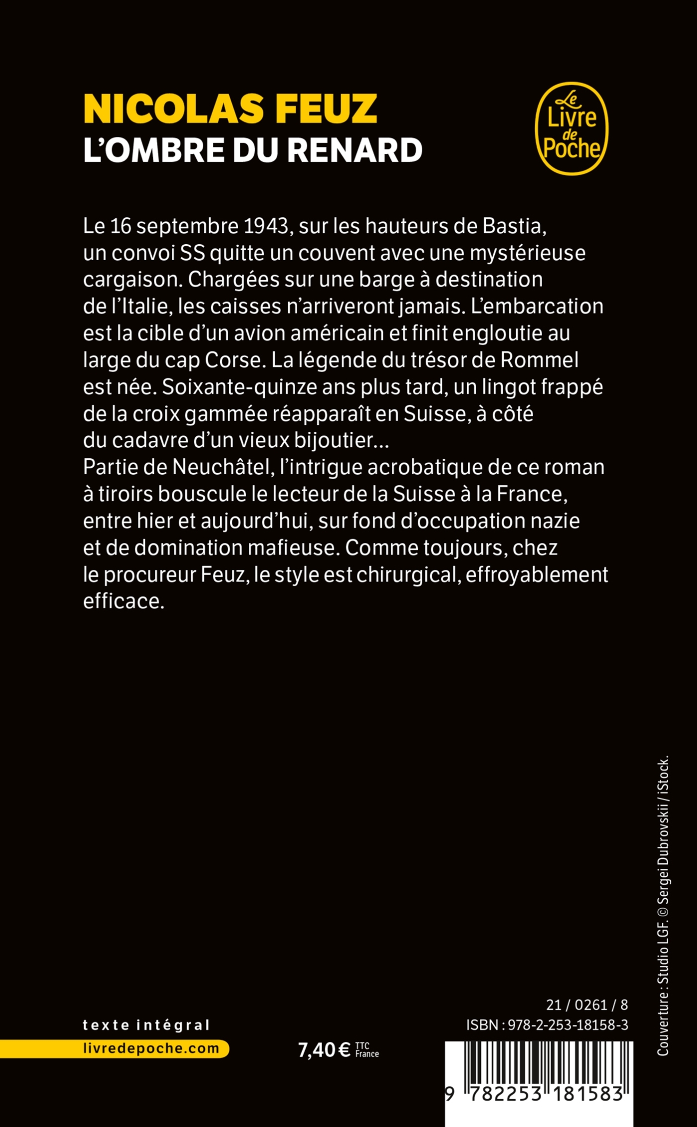 L'Ombre du renard - Nicolas Feuz - LGF
