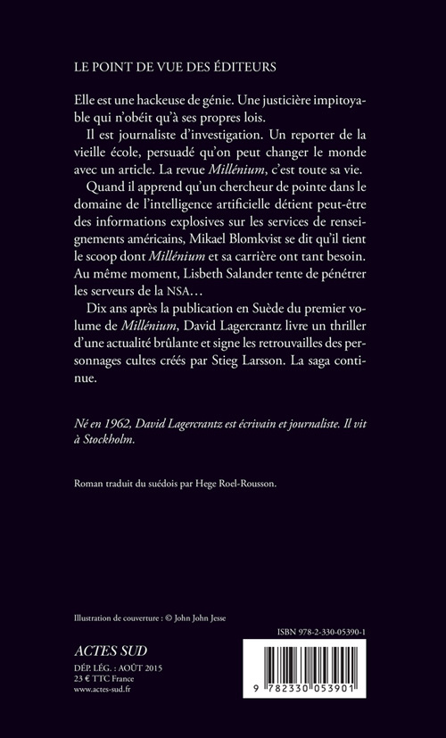 Millénium 4 - Ce qui ne me tue pas - David Lagercrantz, Hege Roel rousson, David Lagercrantz, Hege Roel rousson - ACTES SUD