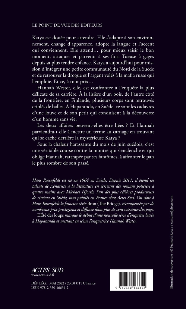 L'Été des loups - Hans Rosenfeldt, Rémi Cassaigne - ACTES SUD