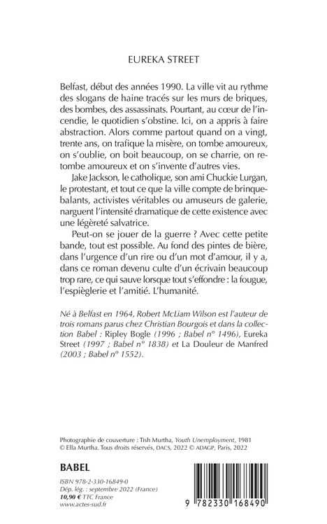 Eureka Street - Robert McLiam Wilson, Brice Matthieussent - ACTES SUD