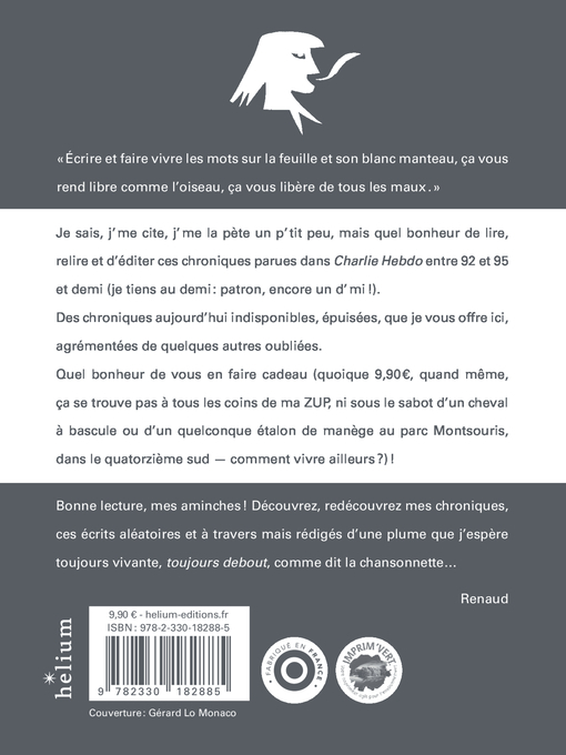 Chroniques de Renaud -  RENAUD,  RENAUD - HELIUM