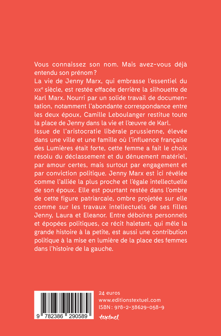 Jenny Marx, vivre et lutter avec Karl - Camille Leboulanger, Camille Leboulanger - TEXTUEL
