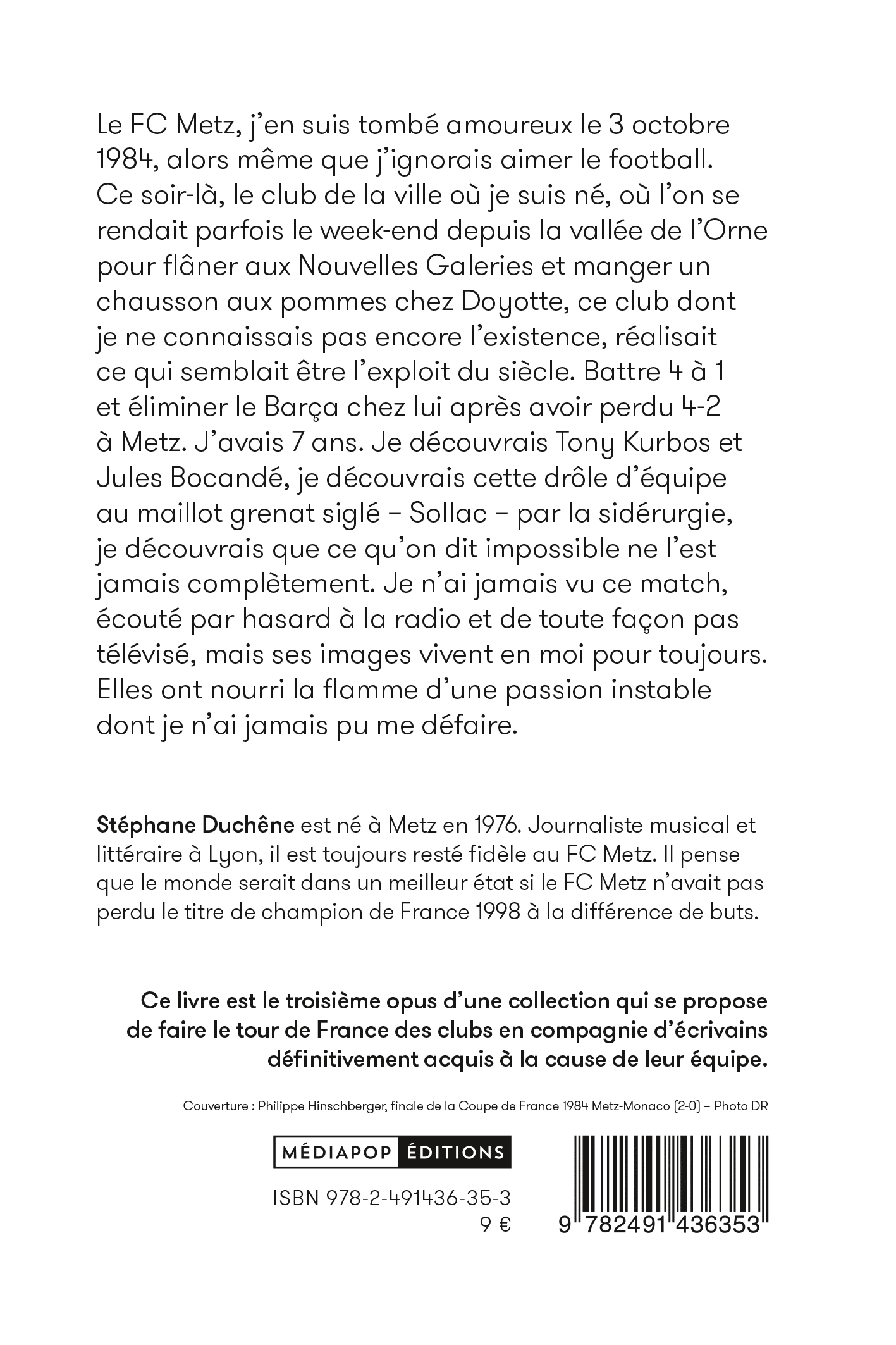 Metz que un club - Stéphane Duchêne - MEDIAPOP