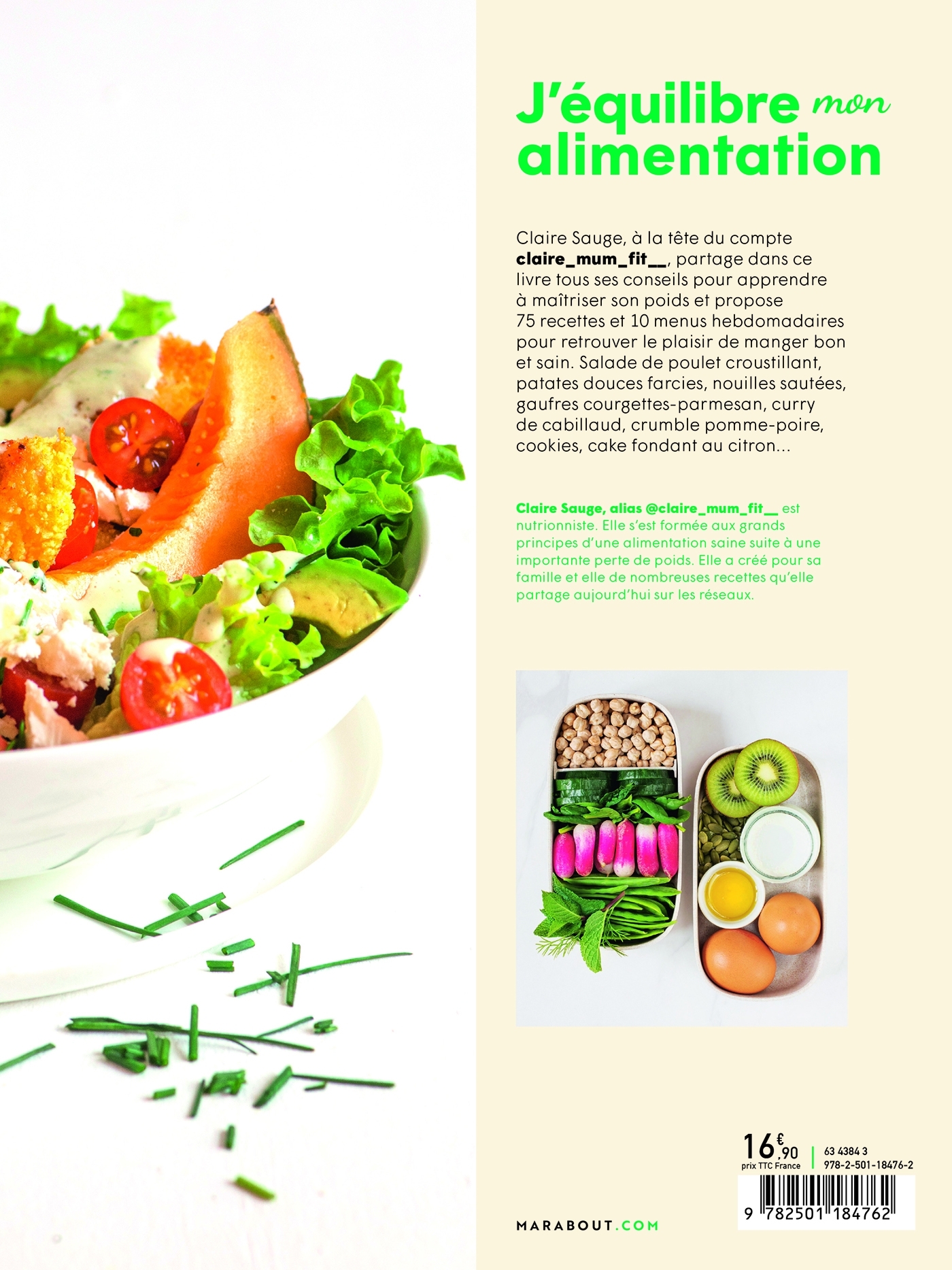 J'équilibre mon alimentation - Claire Sauge @claire_mum_fit__ - MARABOUT