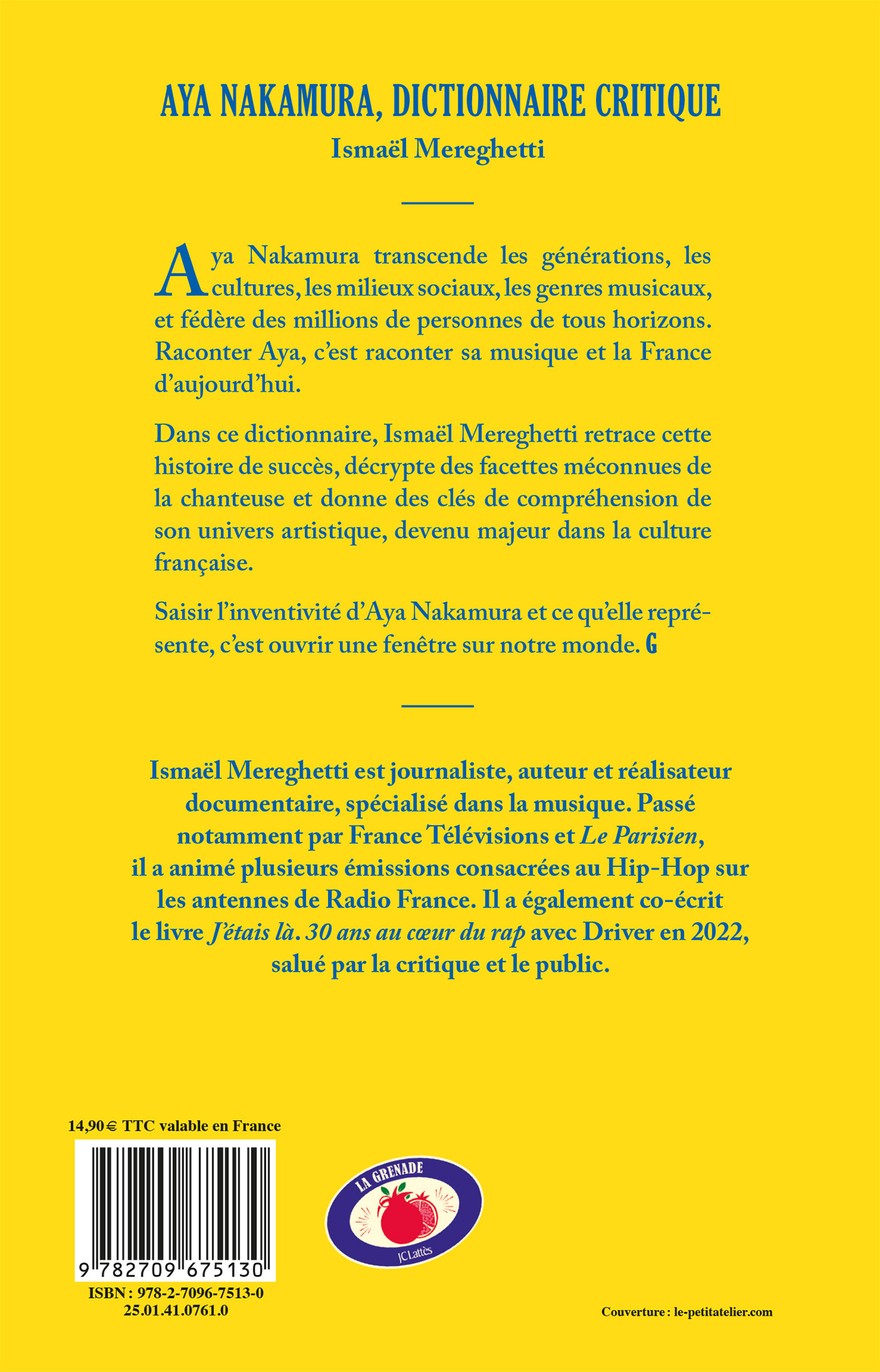 Aya Nakamura, dictionnaire critique - Ismaël Mereghetti, Ismaël Mereghetti - LATTES