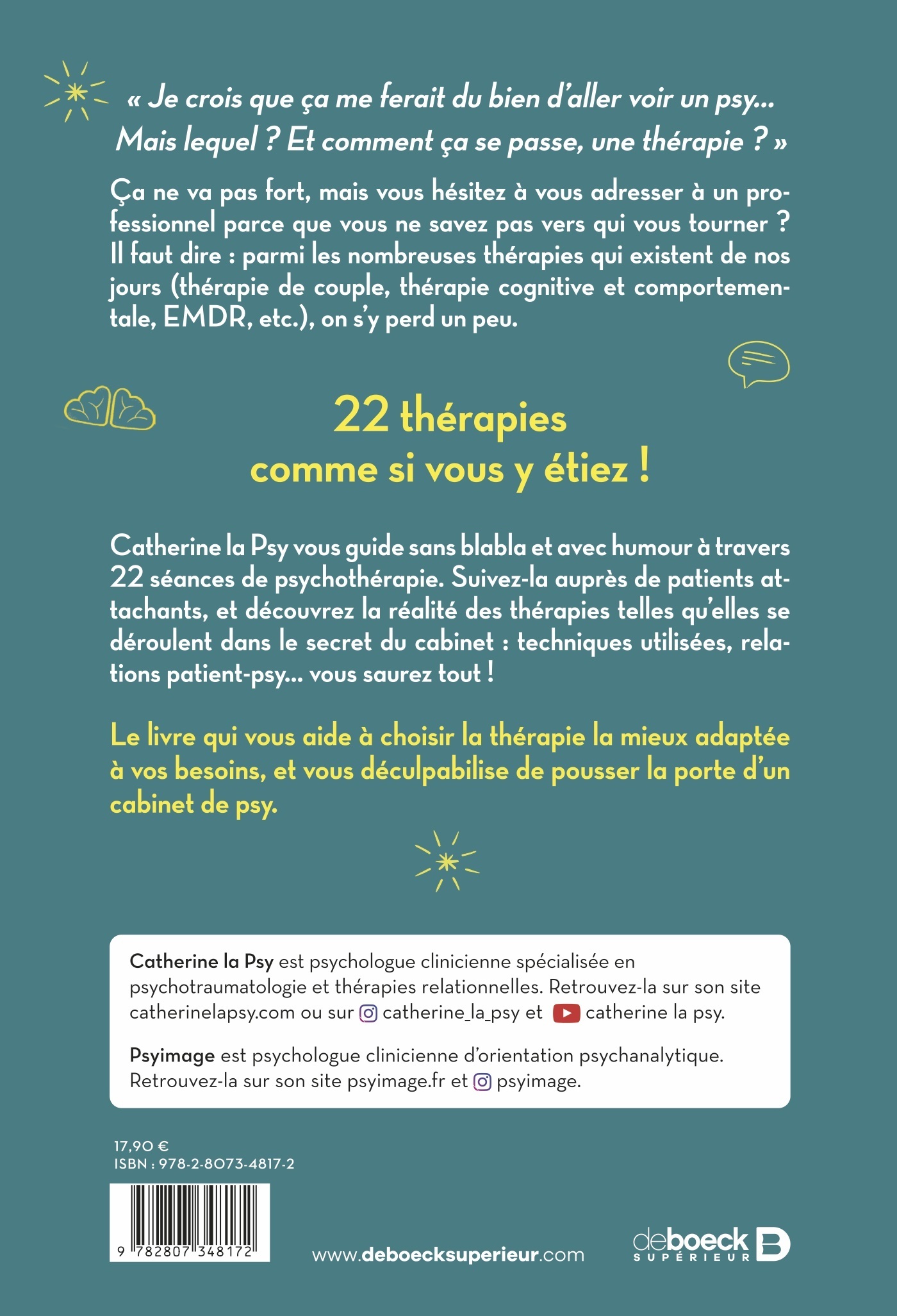 Bienvenue chez le psy ! -  Catherine la Psy,  Psyimage, Catherine Tardella - DE BOECK SUP