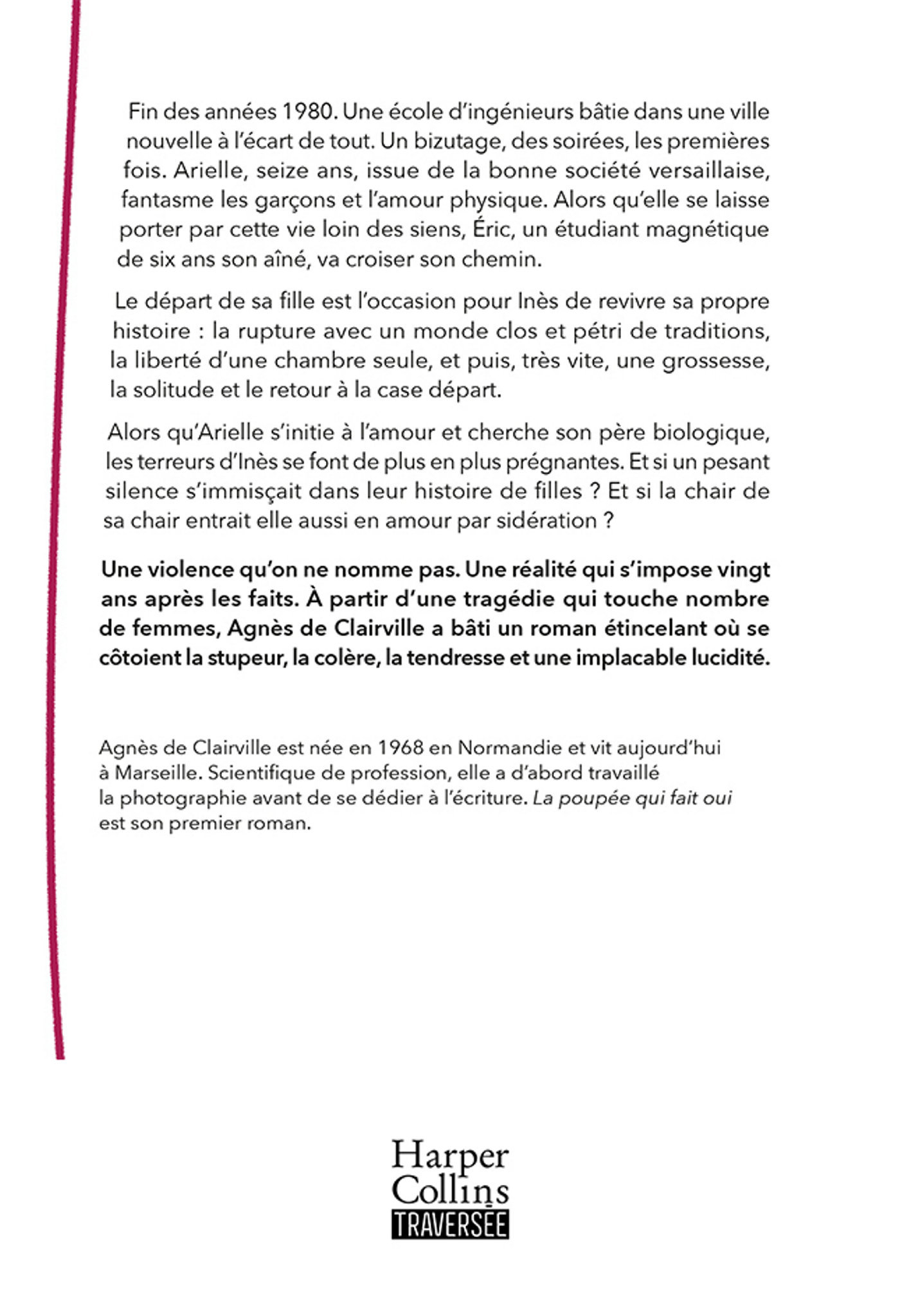 La poupée qui fait oui - Agnès de Clairville - HARPERCOLLINS