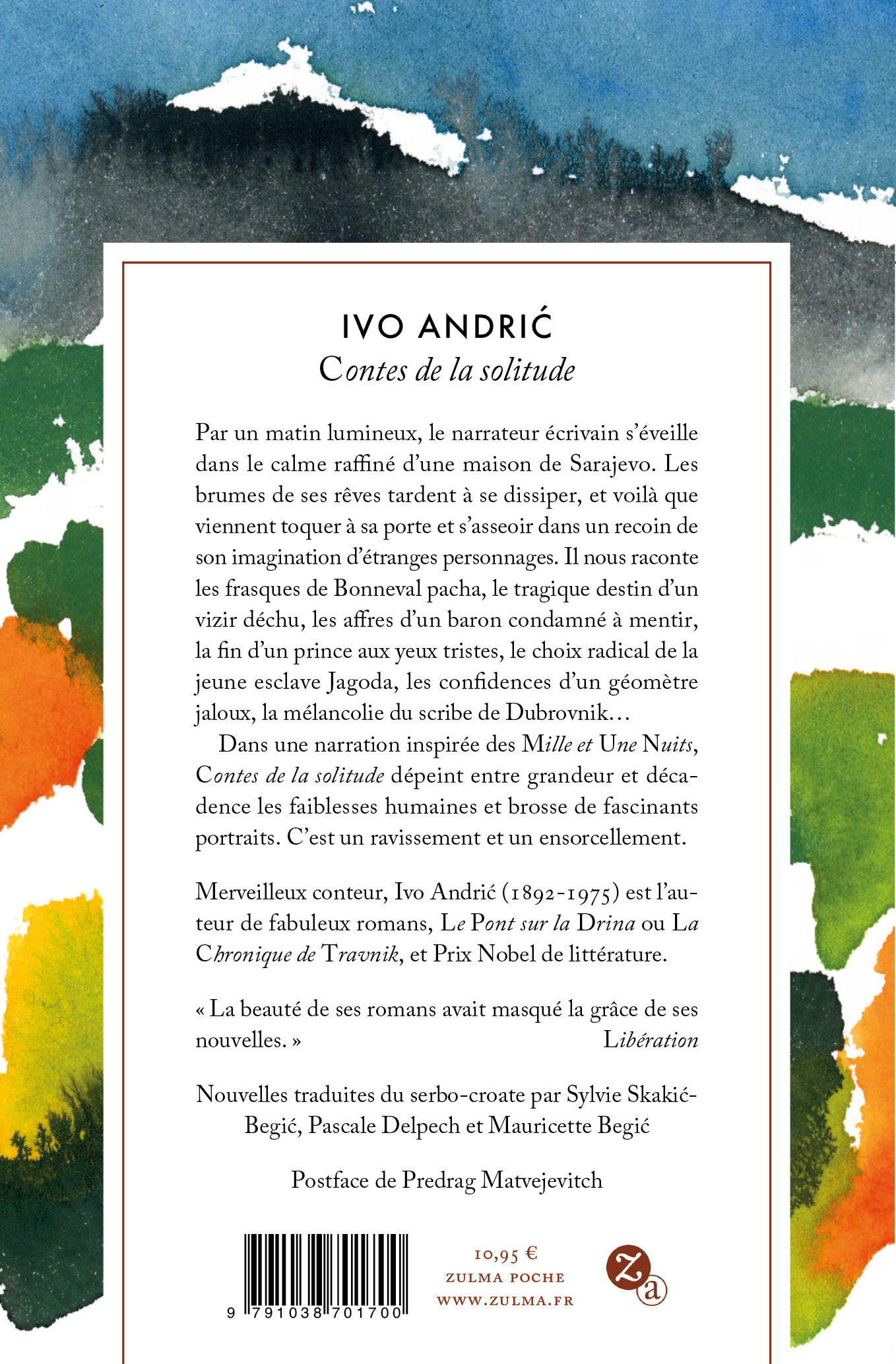 Contes de la solitude - Ivo Andric, Mauricette Begić, Pascale Delpech, Sylvie Skakić-Begić - ZULMA