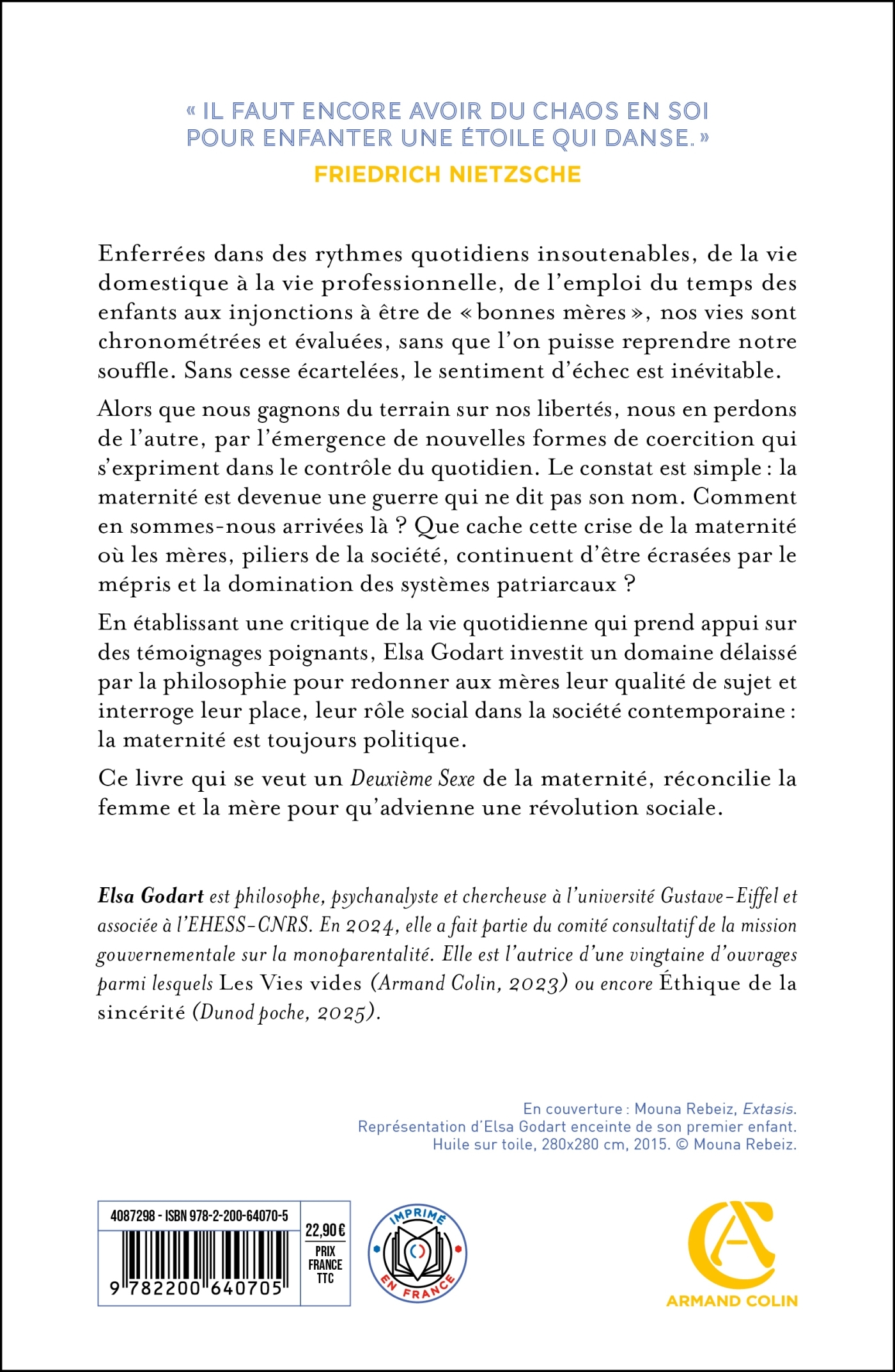 Enfanter une étoile qui danse - Elsa Godart - ARMAND COLIN